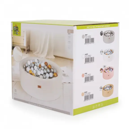 Slika Bazen s lopticama Bouclé 200 kom Pink - Moni Toys