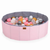 Slika Sklopivi bazen s lopticama Melo 90kom Pink - Moni Toys