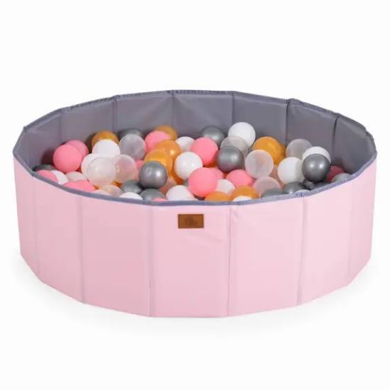 Slika Sklopivi bazen s lopticama Melo 90kom Pink - Moni Toys