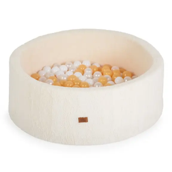 Slika Bazen s lopticama Bouclé 200 kom Ivory - Moni Toys