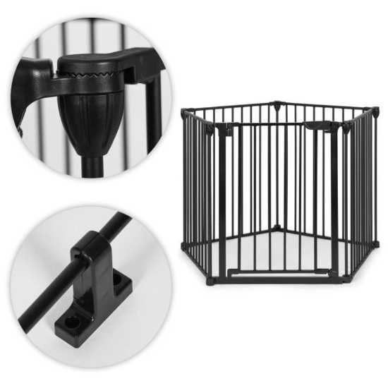 Slika Zaštitna ograda 60-300 cm, Black Ecotoys 