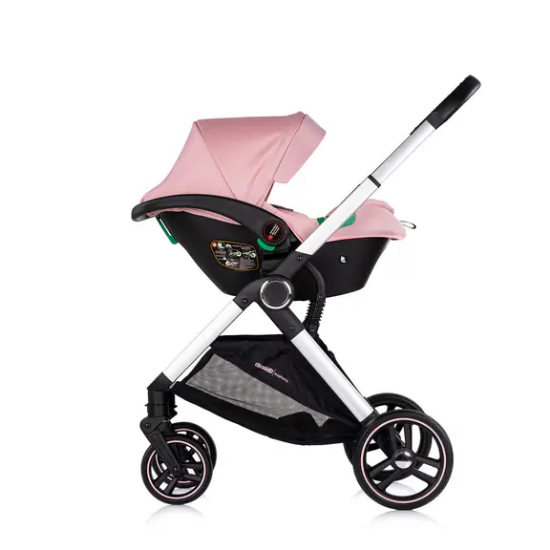 Slika Dječja kolica Euphoria 3u1 Powder Pink - Chipolino