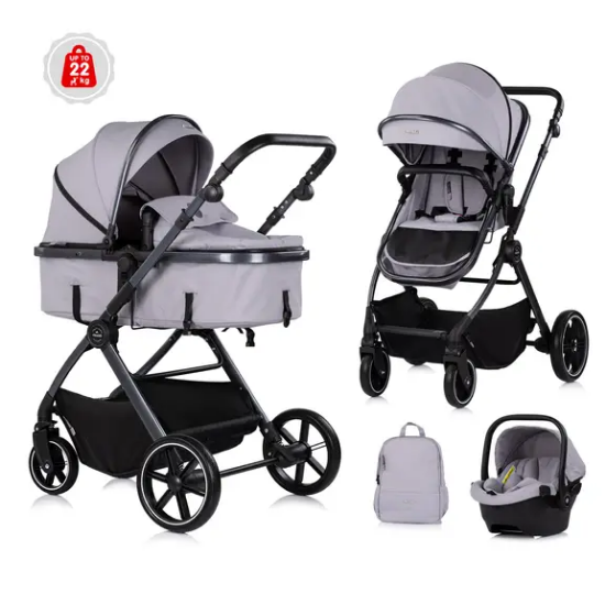 Slika Dječja kolica Pearl 3u1 Platinum - Chipolino