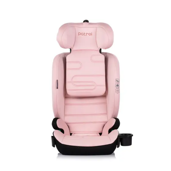 Slika Autosjedalica 100-150cm ISOFIX Patrol Powder Pink - Chipolino