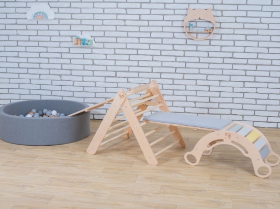 Slika Podloga s navlakom za Montessori Rainbow ljuljačku 5u1