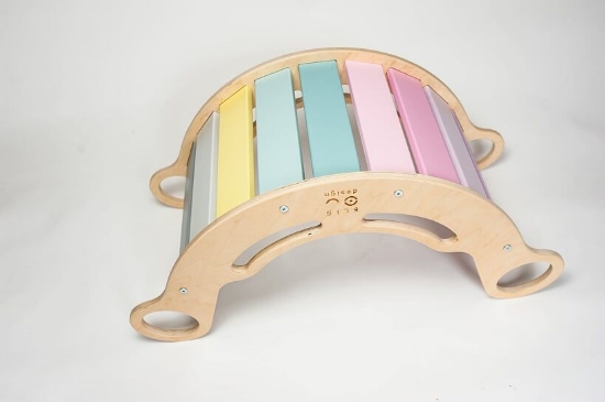Slika Montessori rainbow swing 5in1 natur