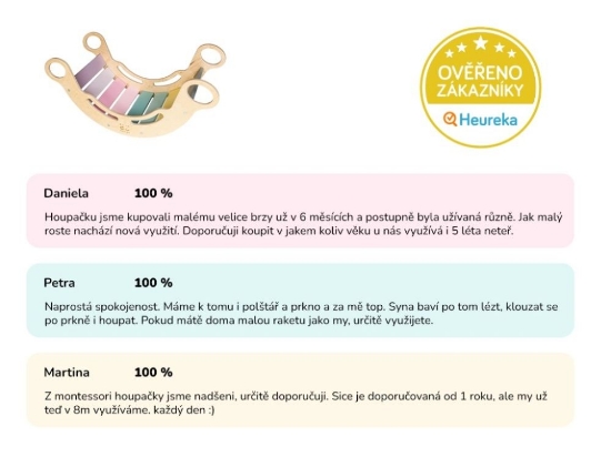 Slika Montessori rainbow swing 5in1 natur
