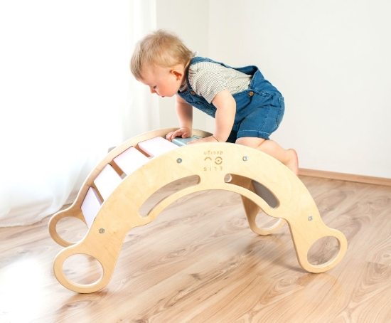 Slika Montessori rainbow swing 5in1 natur