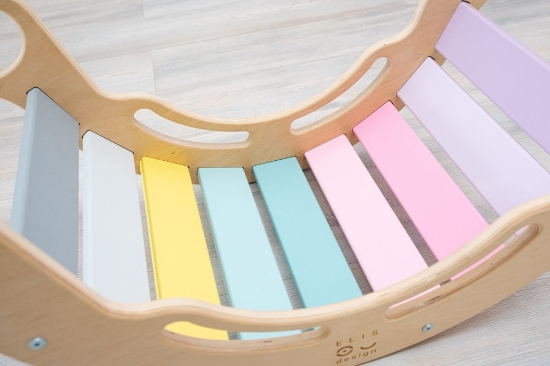 Slika Montessori rainbow swing 5in1 natur