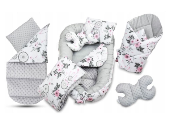 Slika 7u1 set za krevetić – cvjetovi i hvatači snova