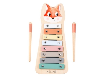 Slika Drveni ksilofon s motivom lisice