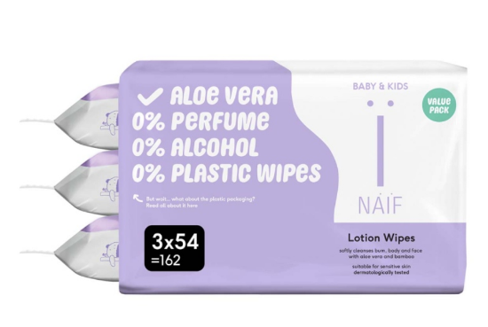 Slika Dječje vlažne maramice s losionom 3x54/1