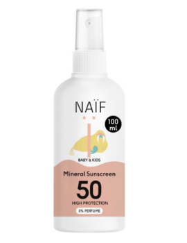 Slika Sprej za sunčanje za djecu i bebe bez parfuma zf 50 100ml naïf® 