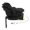 Slika Kinderkraft autosjedalica I-LITE i- Size s ENDURA SAFE FX bazom 0-13 kg (40-87 cm), Black