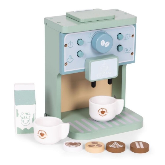 Slika Drveni aparat za kavu Barista, 8 dijelova Ecotoys 