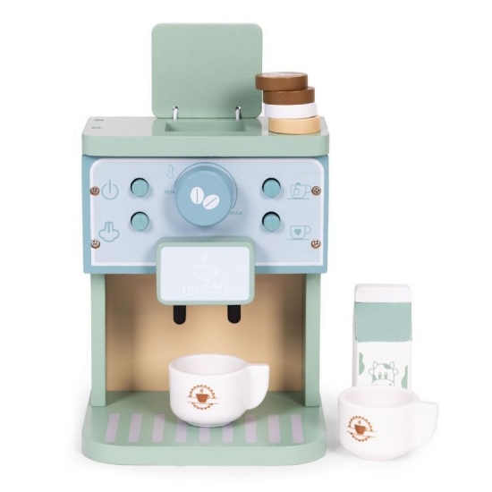 Slika Drveni aparat za kavu Barista, 8 dijelova Ecotoys 