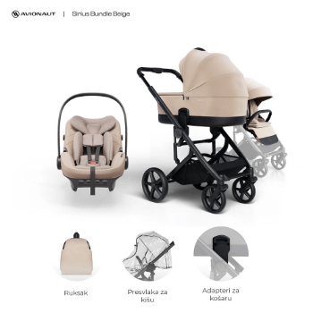 Slika Sirius dječja kolica 4u1, Beige B Avionaut 