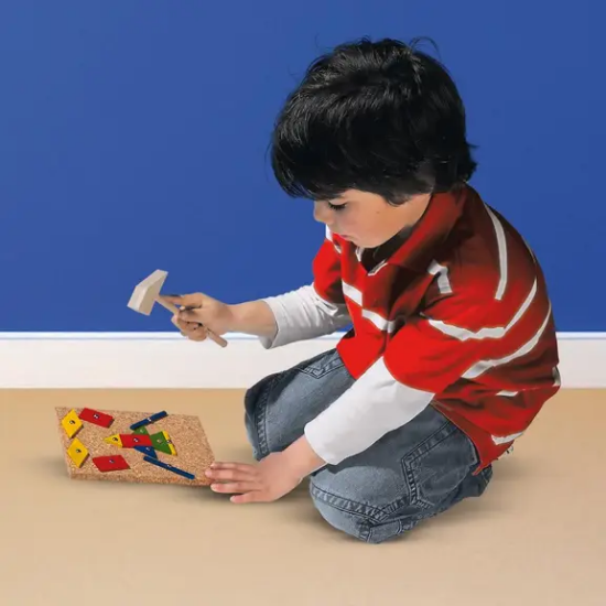 Slika SES Creative Montessori set Čekić i čavlići