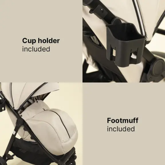 Slika Dječja kolica Moya Ivory Beige Zopa 