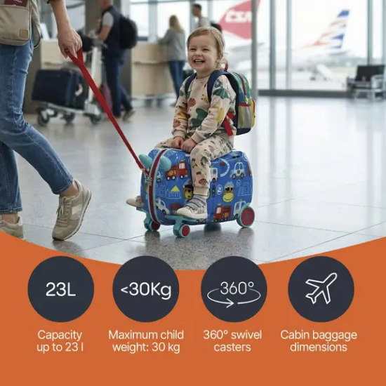 Slika Dječji kofer na kotačiće Pack&Ride Dino Zopa 