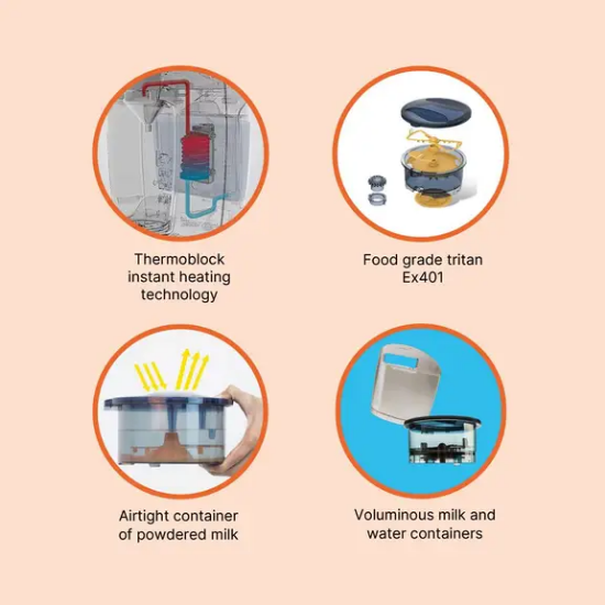 Slika Aparat za pripremu adaptiranog mlijeka Babyccino White Zopa 