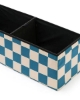 Slika Sjedalo i kutija za pohranu 80 cm, Pouffe check teal - Kid's Concept