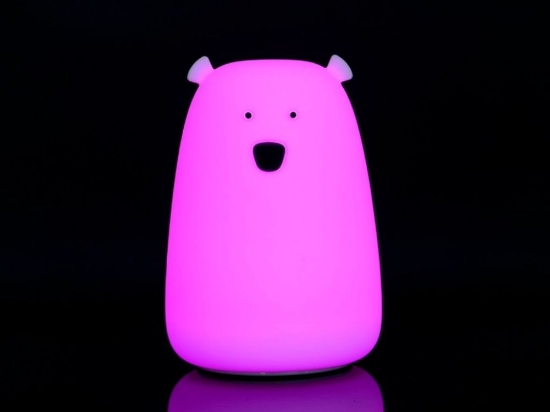 Slika Silikonska lampica Medvjedić s daljinskim upravljačem