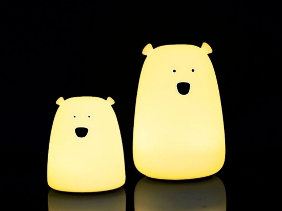 Slika Silikonska lampica Medvjedić s daljinskim upravljačem