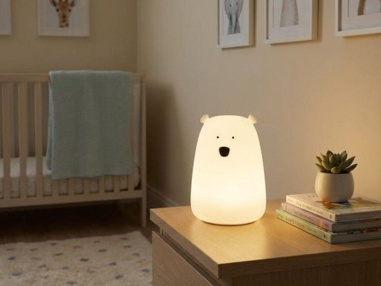 Slika Silikonska lampica Medvjedić s daljinskim upravljačem
