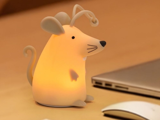 Slika Silikonska lampica Miš s daljinskim upravljačem