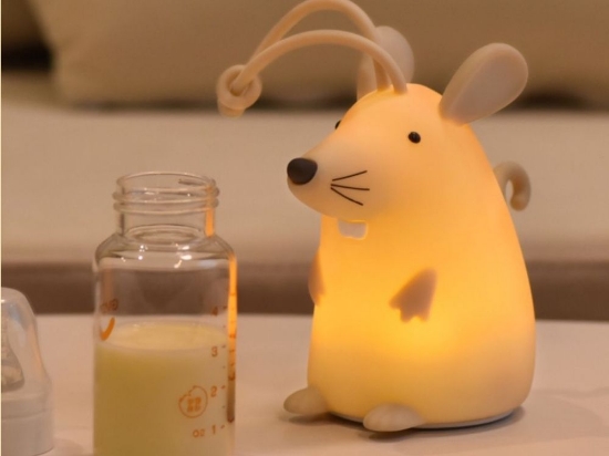 Slika Silikonska lampica Miš s daljinskim upravljačem