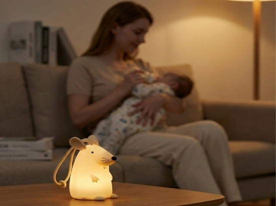 Slika Silikonska lampica Miš s daljinskim upravljačem