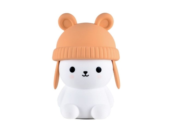 Slika Silikonska lampica Medvjedić s kapicom 3 kom s daljinskim upravljačem