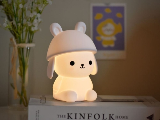 Slika Silikonska lampica Medvjedić s kapicom 3 kom s daljinskim upravljačem