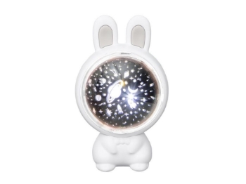 Slika Dječja silikonska projekcijska lampica Rabbit