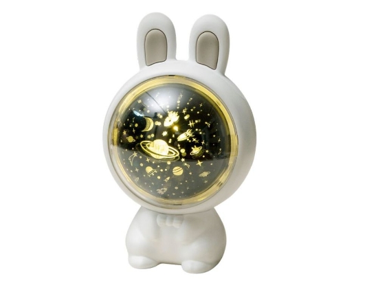 Slika Dječja silikonska projekcijska lampica Rabbit