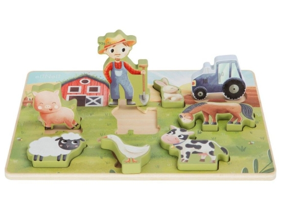 Slika Drvene puzzle za djecu – farma