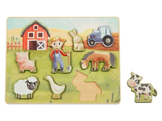 Slika Drvene puzzle za djecu – farma