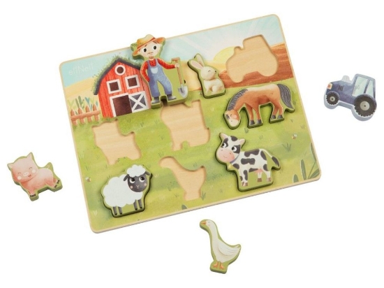 Slika Drvene puzzle za djecu – farma