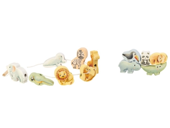 Slika Drvene životinjice za nizanje 