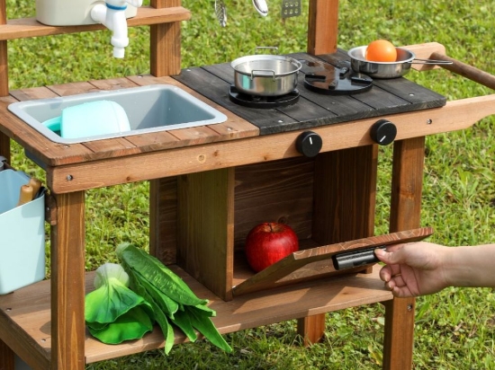 Slika Drvena vanjska kuhinja za djecu