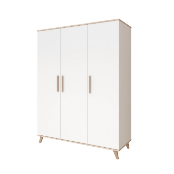 Slika Flip ormar s 3 vrata, White-Oak Faktum 