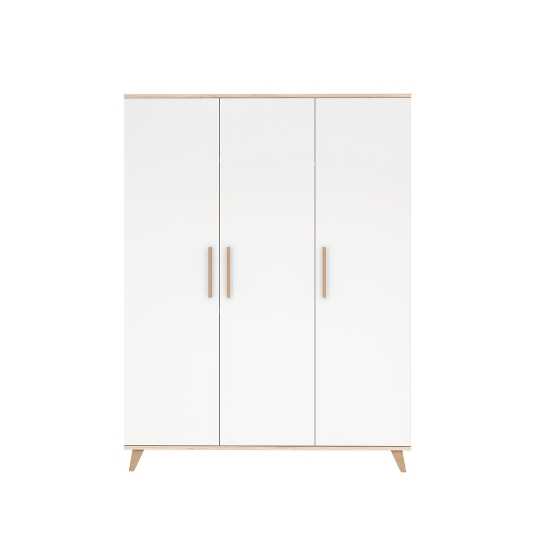Slika Flip ormar s 3 vrata, White-Oak Faktum 