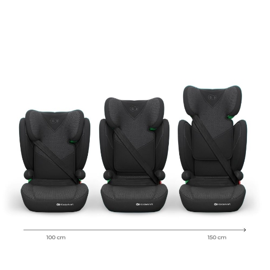 Slika Autosjedalica Junior Fix 2 PLUS i-Size 15-36 kg (100-150 cm), Black Kinderkraft 