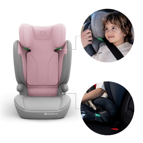 Slika Autosjedalica I-Spark 2 Plus i-Size 15-36 kg (100-150 cm) bez Isofix-a, Pink Kinderkraft 