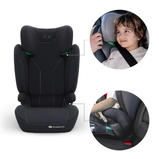 Slika Autosjedalica I-Spark 2 Plus i-Size 15-36 kg (100-150 cm) bez Isofix-a, Black Kinderkraft  