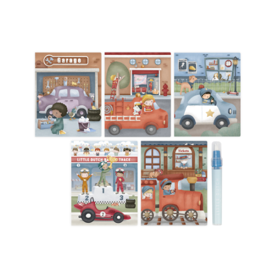 Slika Water magic book Jim vehicles - Little Dutch