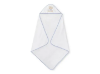 Slika Ručnik Love You 100x100 white/blue+ češalj i četka - Interbaby