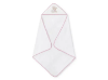 Slika Ručnik Love You 100x100 white/pink + češalj i četka - Interbaby