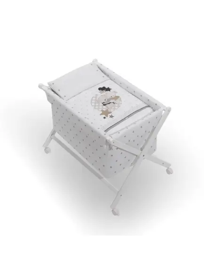 Slika Kolijevka set white Amorosos beige - Interbaby